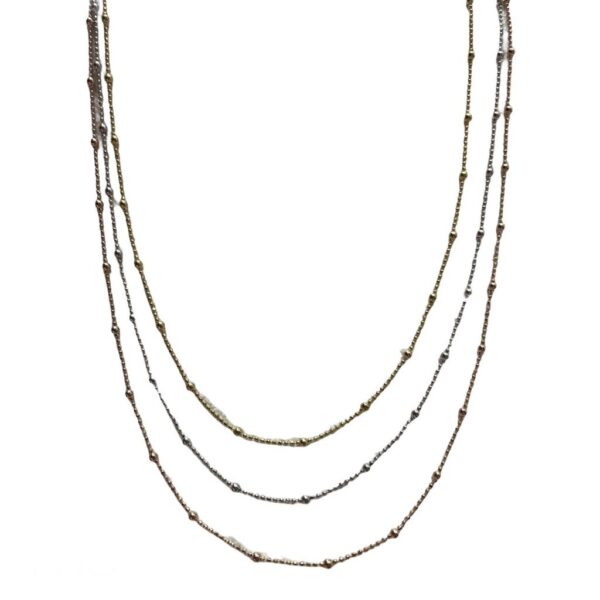 Cadena con bolitas Plata 925